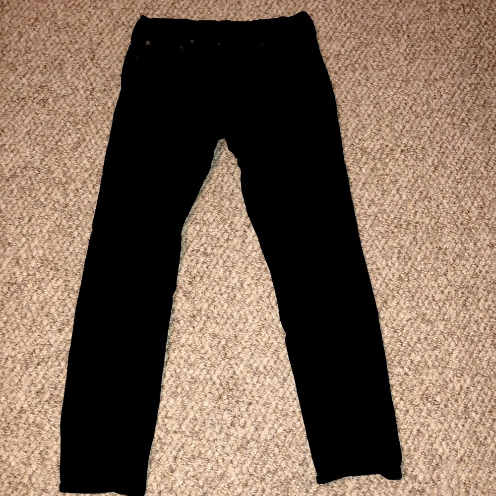 Levi’s 511 Slim Fit Black Label 32W x 32L  Pitch Black Jeans